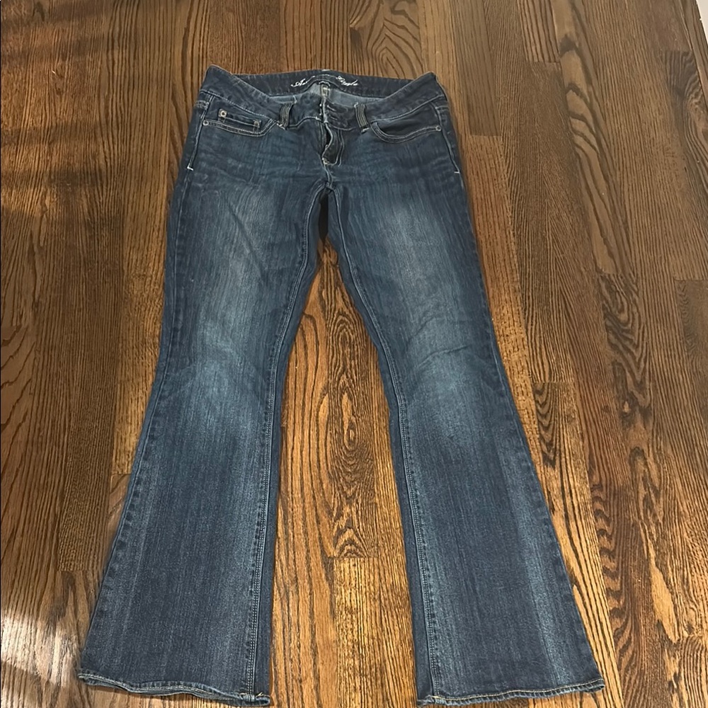 American Eagle Outfitters Blue Flare & Wide Leg Jeans